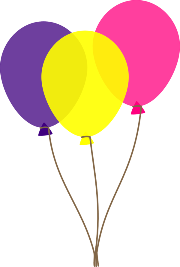 Free Birthday Balloon Flower Petal Clipart Clipart Transparent Background