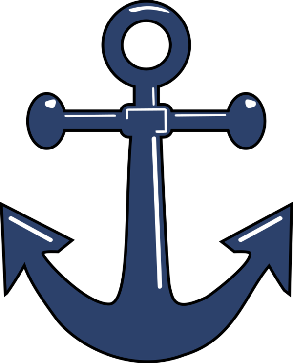 Free Navy Anchor Line Symbol Clipart Clipart Transparent Background