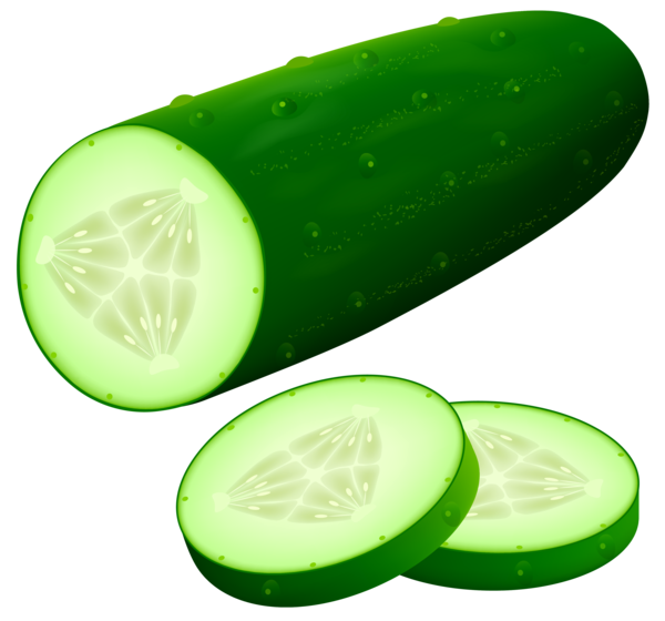 Free Fruit Vegetable Cucumber Lime Clipart Clipart Transparent Background