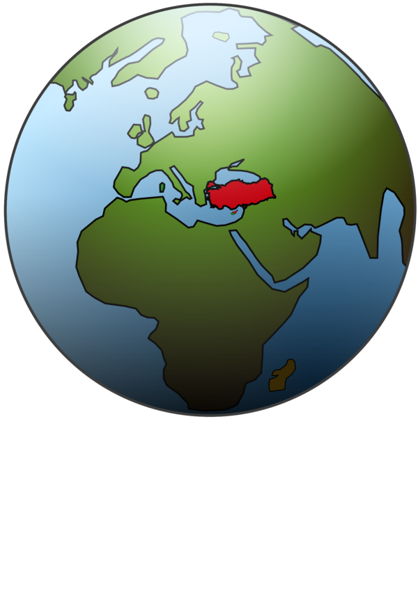 Free Turkey Globe World Sphere Clipart Clipart Transparent Background