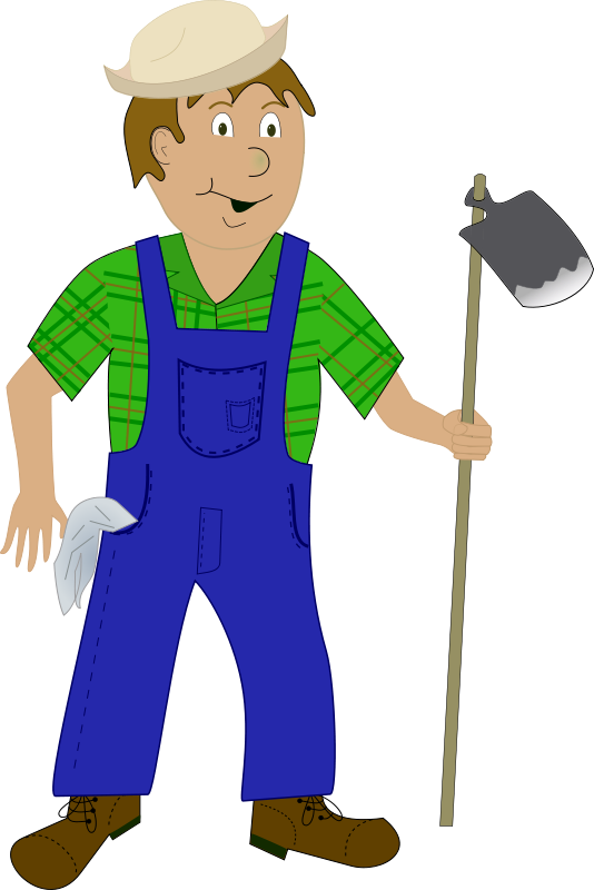 Free Farmer Clothing Cartoon Male Clipart Clipart Transparent Background