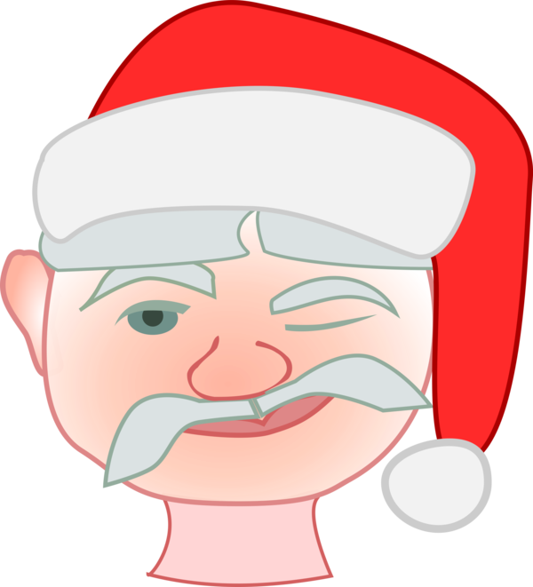 Free Christmas Face Nose Facial Expression Clipart Clipart Transparent Background