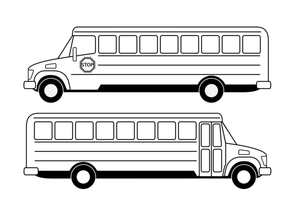 Free School Bus Car Transport Vehicle Clipart Clipart Transparent Background