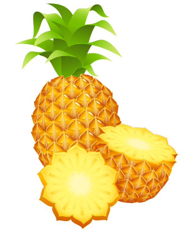 Free Juice Fruit Ananas Pineapple Clipart Clipart Transparent Background