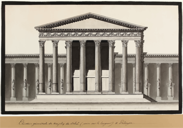 Free Temple Classical Architecture Column Landmark Clipart Clipart Transparent Background