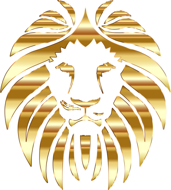 Free Lion Head Lion Gold Clipart Clipart Transparent Background