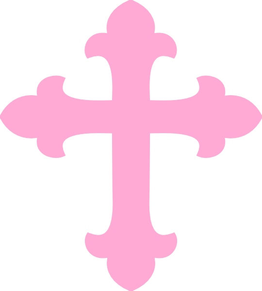 Free Christian Cross Symbol Magenta Clipart Clipart Transparent Background