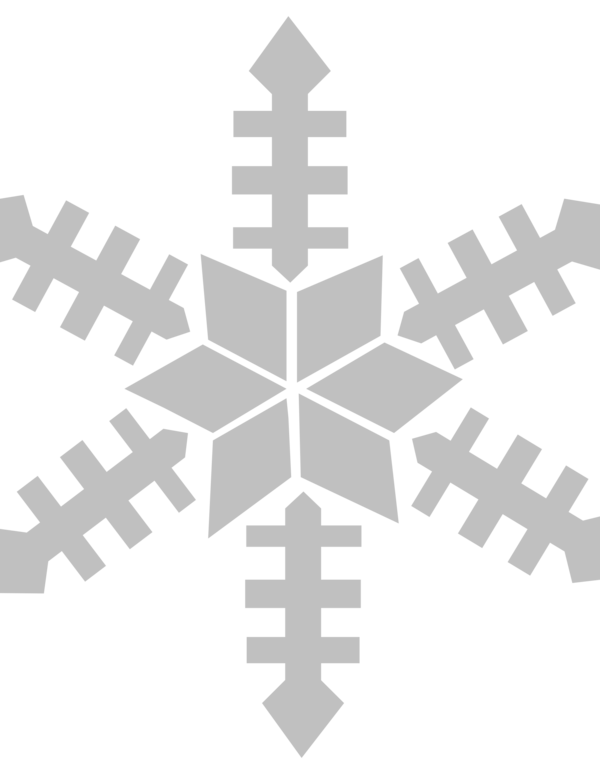 Free Snowflake Black And White Symmetry Leaf Clipart Clipart Transparent Background