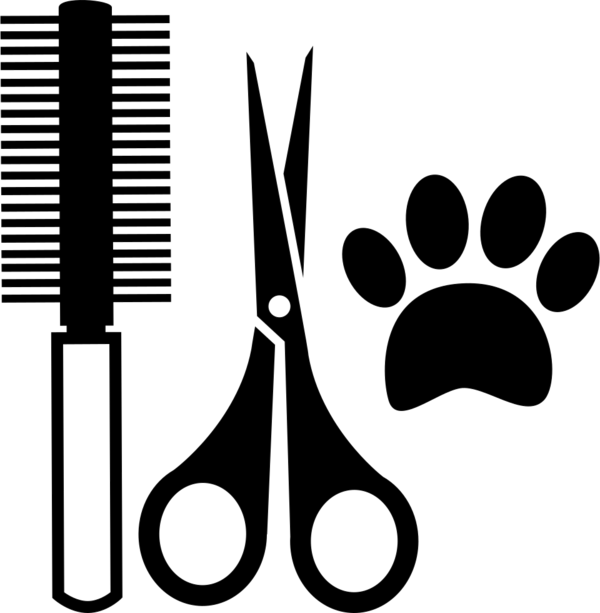 Free Barber Black And White Line Clipart Clipart Transparent Background