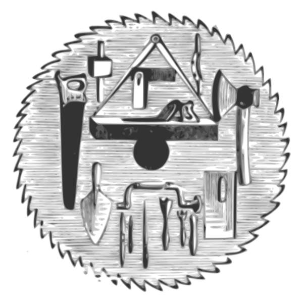 Free Carpenter Black And White Material Drawing Clipart Clipart Transparent Background