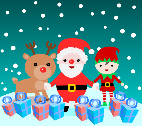 Free Christmas Santa Claus Christmas Cartoon Clipart Clipart Transparent Background