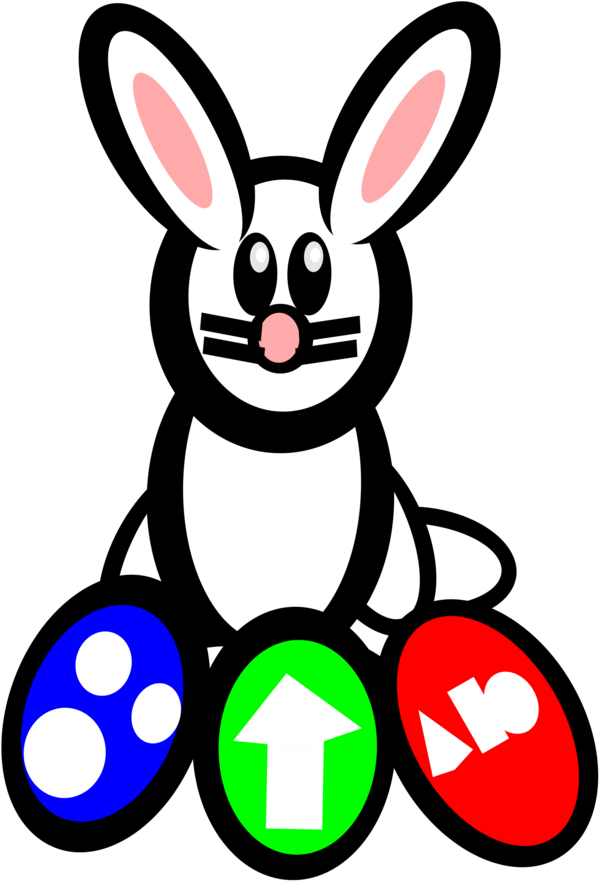 Free Easter Rabbit Area Line Clipart Clipart Transparent Background