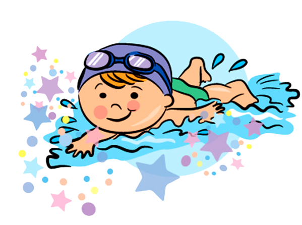 Free Swimming Cartoon Smile Line Clipart Clipart Transparent Background