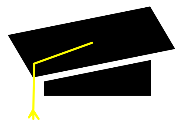 Free Graduation Text Line Logo Clipart Clipart Transparent Background