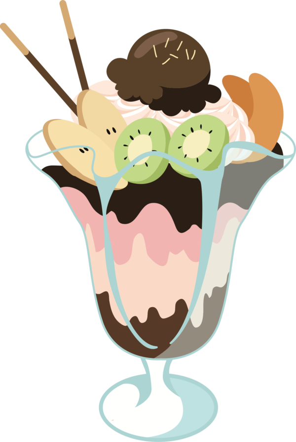Free Dessert Food Ice Cream Cone Ice Cream Clipart Clipart Transparent Background