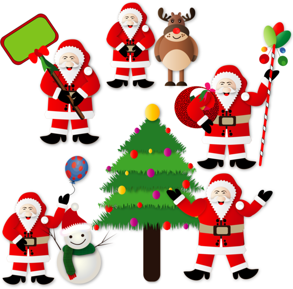 Free Christmas Santa Claus Christmas Christmas Decoration Clipart Clipart Transparent Background
