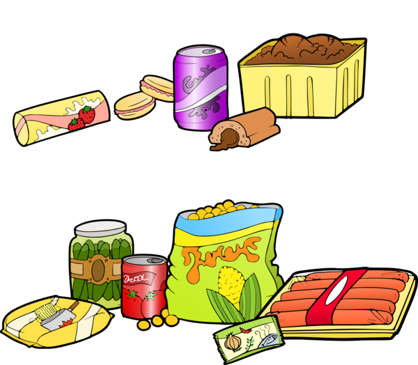 Free Fast Food Line Food Area Clipart Clipart Transparent Background