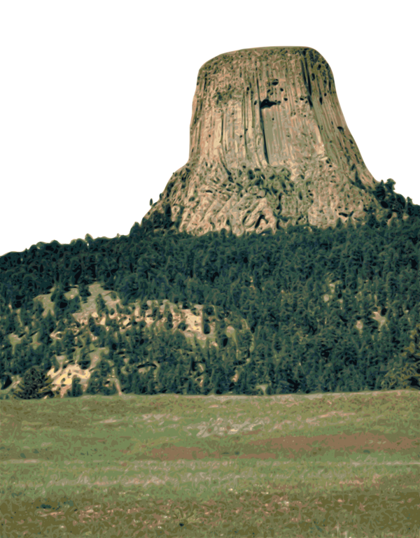 Free Landscape Rock Volcanic Plug Escarpment Clipart Clipart Transparent Background