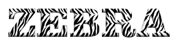 Free Zebra Text Black And White Zebra Clipart Clipart Transparent Background