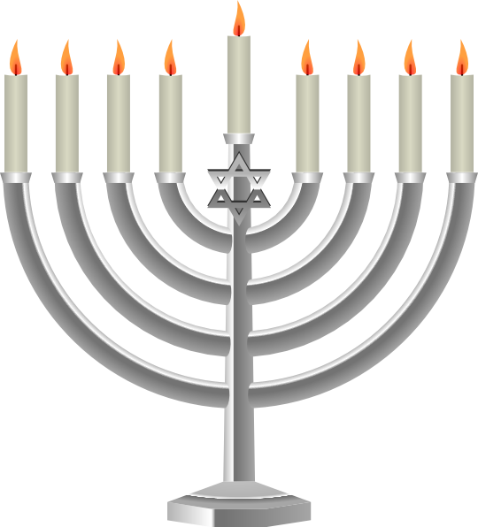 Free Hanukkah Menorah Candle Holder Hanukkah Clipart Clipart Transparent Background