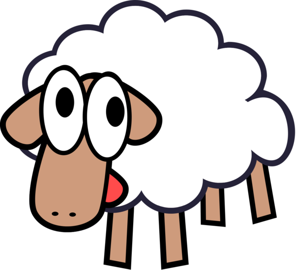 Free Sheep Nose Text Cartoon Clipart Clipart Transparent Background