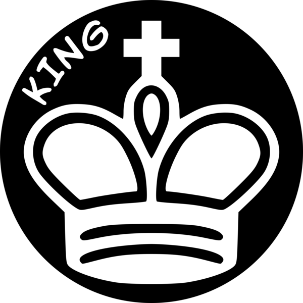 Free King Black And White Headgear Symbol Clipart Clipart Transparent Background