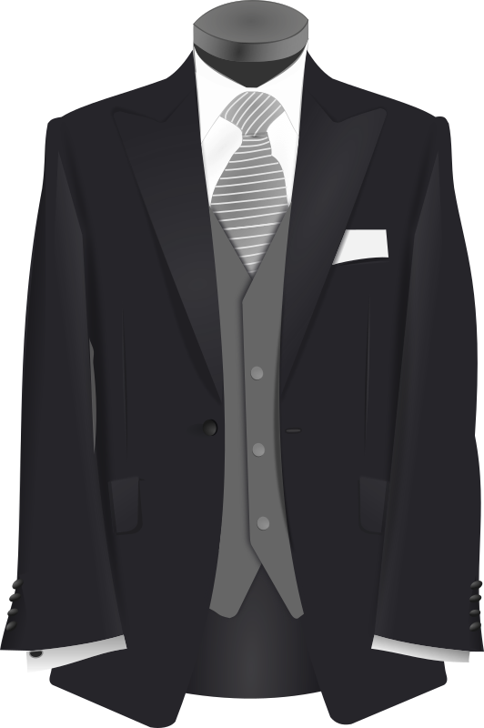 Free Dress Suit Formal Wear Tuxedo Clipart Clipart Transparent Background