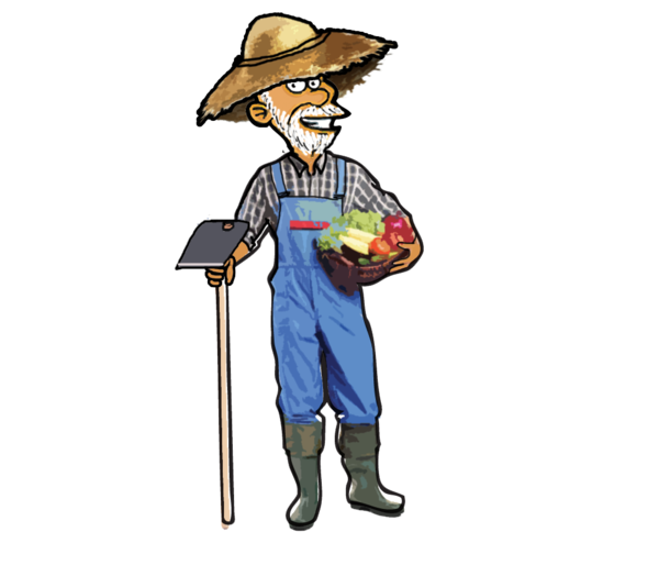 Free Farmer Cartoon Male Headgear Clipart Clipart Transparent Background