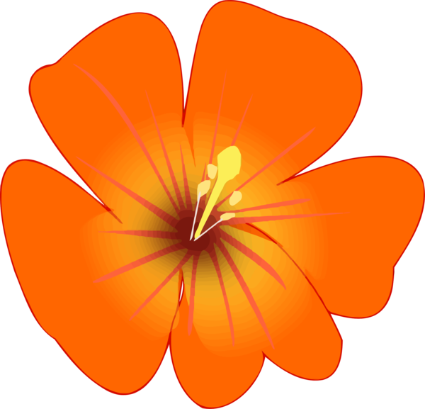 Free Hibiscus Flower Petal Plant Clipart Clipart Transparent Background
