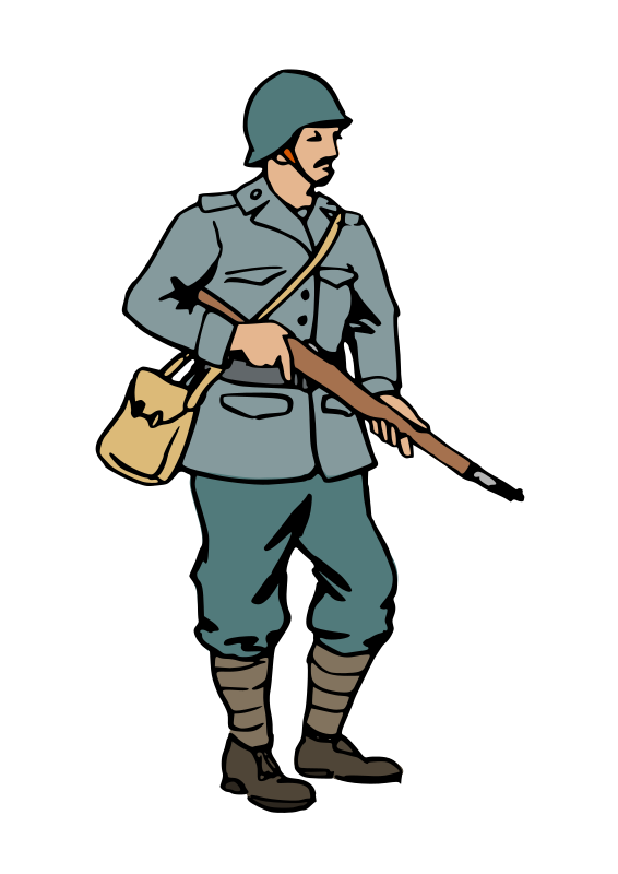 Free Soldier Standing Soldier Male Clipart Clipart Transparent Background