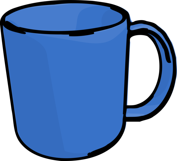 Free Coffee Mug Tableware Cobalt Blue Clipart Clipart Transparent Background