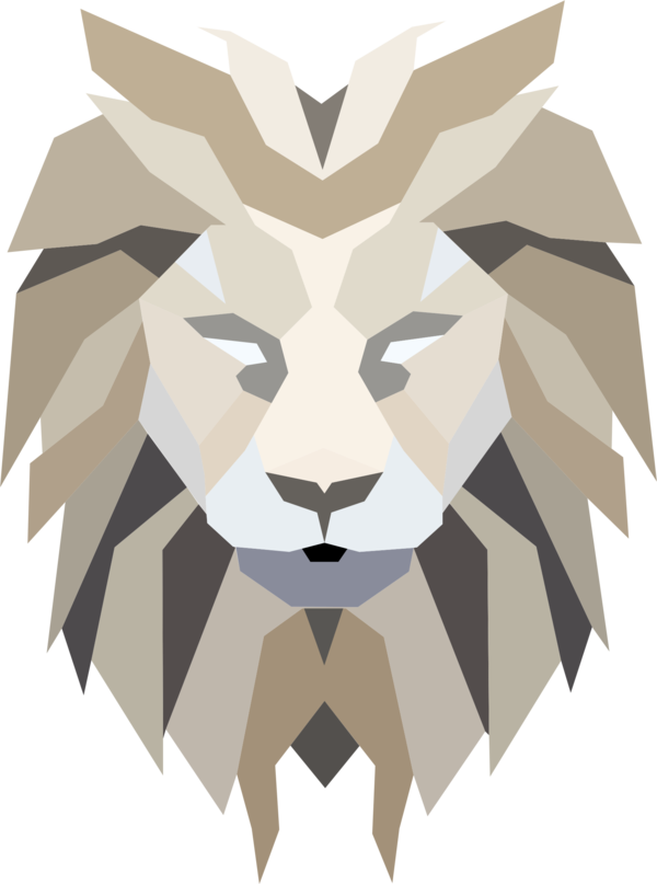 Free Lion Head Lion Symmetry Clipart Clipart Transparent Background