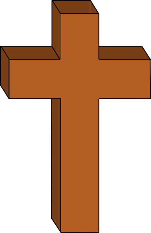 Free Christian Cross Line Religious Item Clipart Clipart Transparent Background