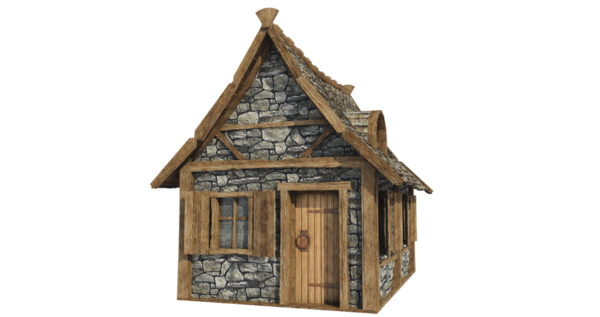 Free House Hut Wood Home Clipart Clipart Transparent Background