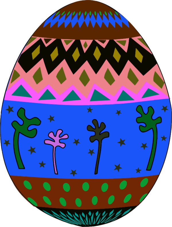 Free Easter Easter Egg Circle Line Clipart Clipart Transparent Background