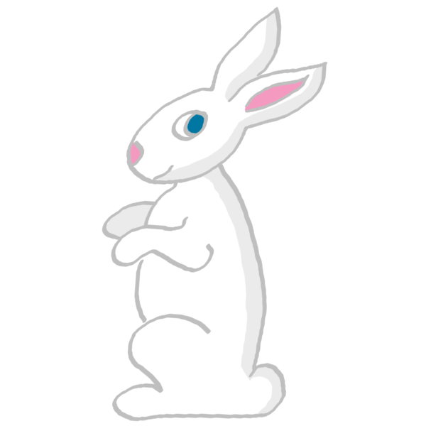 Free Rabbit Rabbit Hare Line Art Clipart Clipart Transparent Background