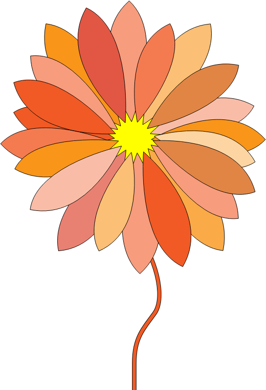 Free Gerbera Flower Petal Flora Clipart Clipart Transparent Background