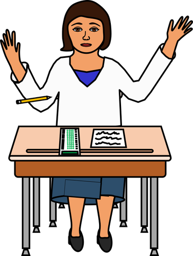 Free School Sitting Cartoon Standing Clipart Clipart Transparent Background