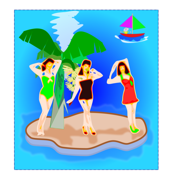 Free Summer Cartoon Games Recreation Clipart Clipart Transparent Background