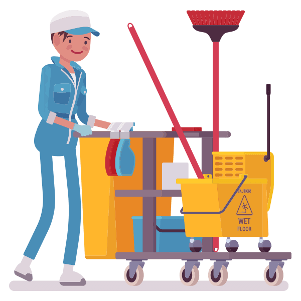 Free Janitor Line Technology Toy Clipart Clipart Transparent Background