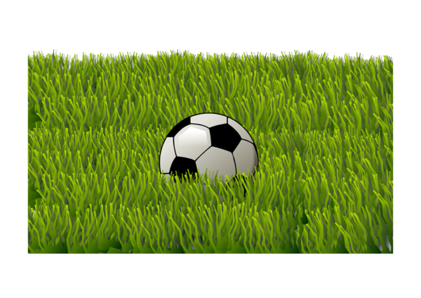 Free Lawn Grass Football Ball Clipart Clipart Transparent Background