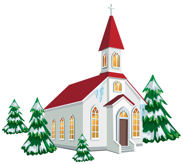 Free Church Christmas Tree Home Christmas Ornament Clipart Clipart Transparent Background