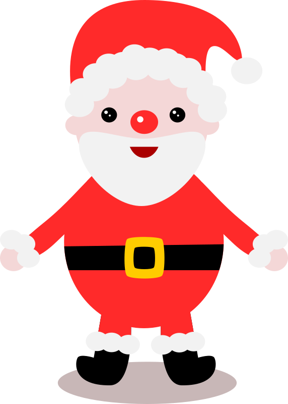 Free Reindeer Santa Claus Christmas Line Clipart Clipart Transparent Background