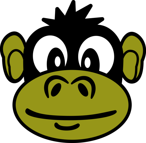 Free Monkey Smile Smiley Snout Clipart Clipart Transparent Background