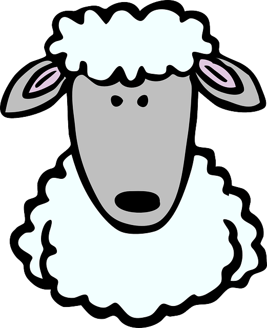 Free Sheep Face Facial Expression Black And White Clipart Clipart Transparent Background