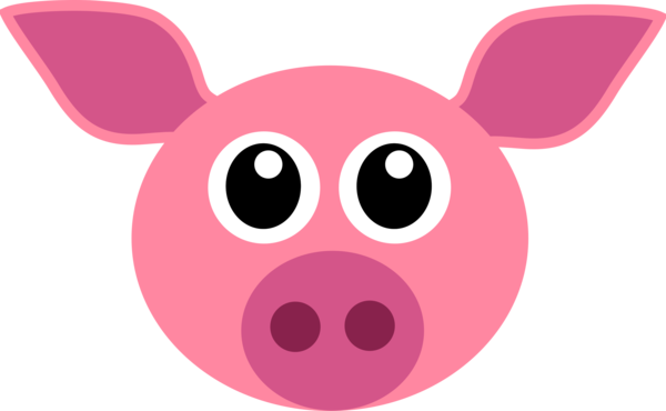 Free Pig Nose Pig Cartoon Clipart Clipart Transparent Background