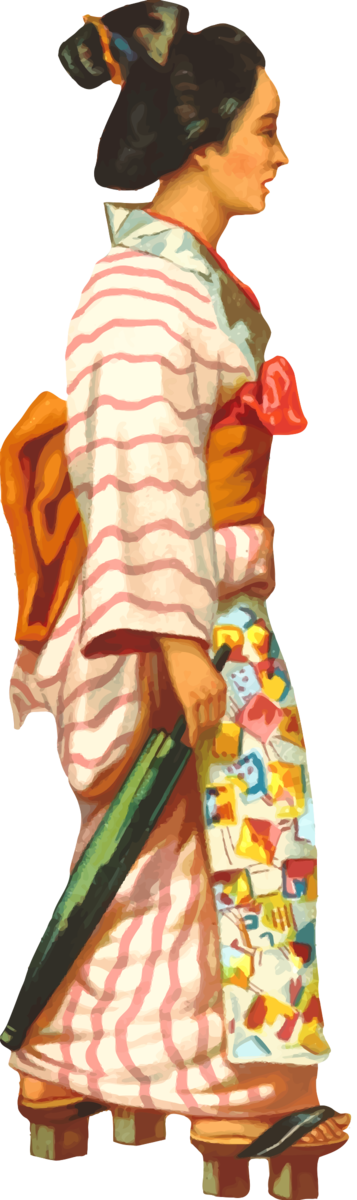 Free Woman Clothing Woman Kimono Clipart Clipart Transparent Background