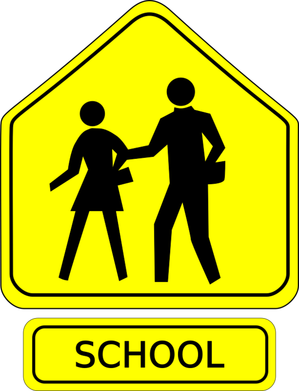 Free School Text Sign Signage Clipart Clipart Transparent Background