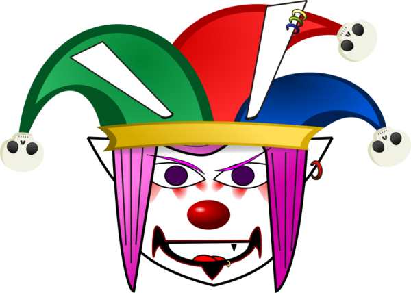 Free Clown Clown Headgear Line Clipart Clipart Transparent Background