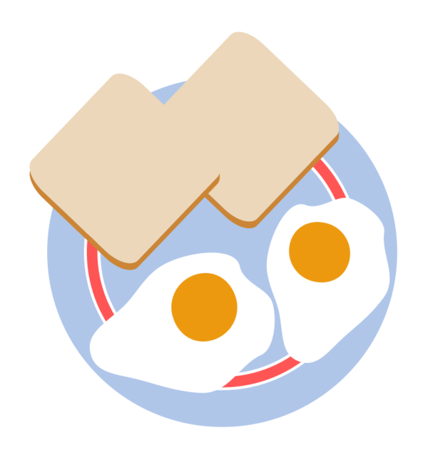 Free Breakfast Text Line Food Clipart Clipart Transparent Background